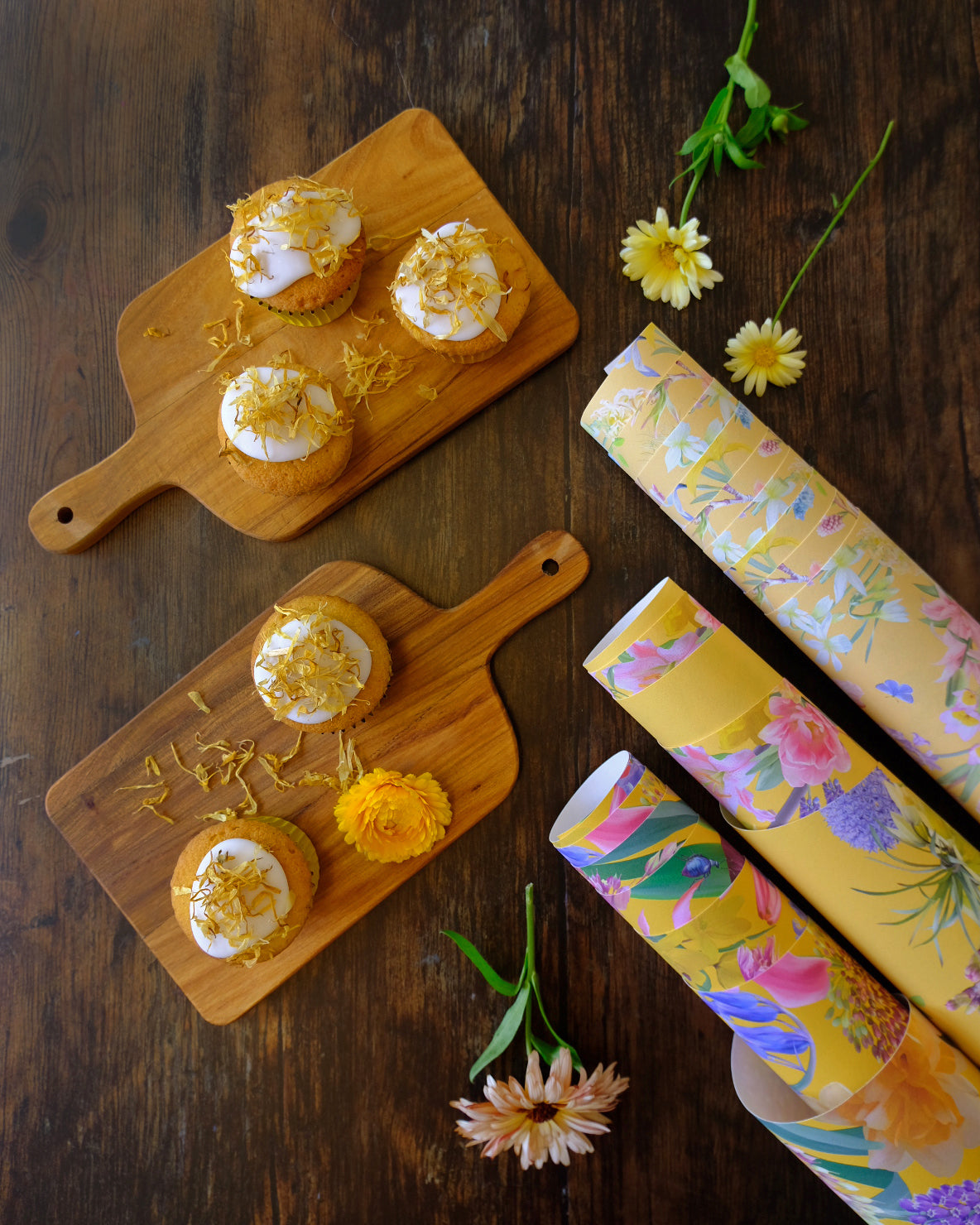 calendula cupcake recipe for medicinal healthy vegan baking inspiration