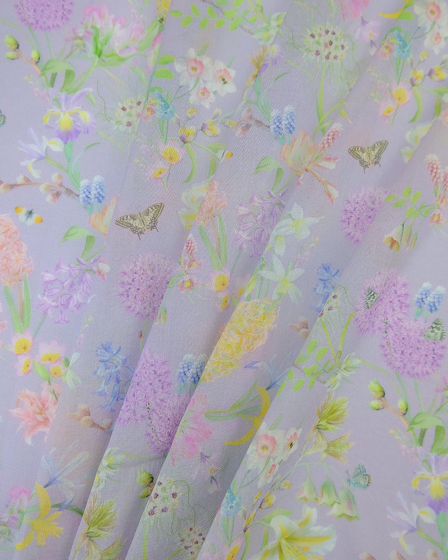 Sheer organic cotton hopeful beginnings lilac colourful net curtains for bed canopy drapes.