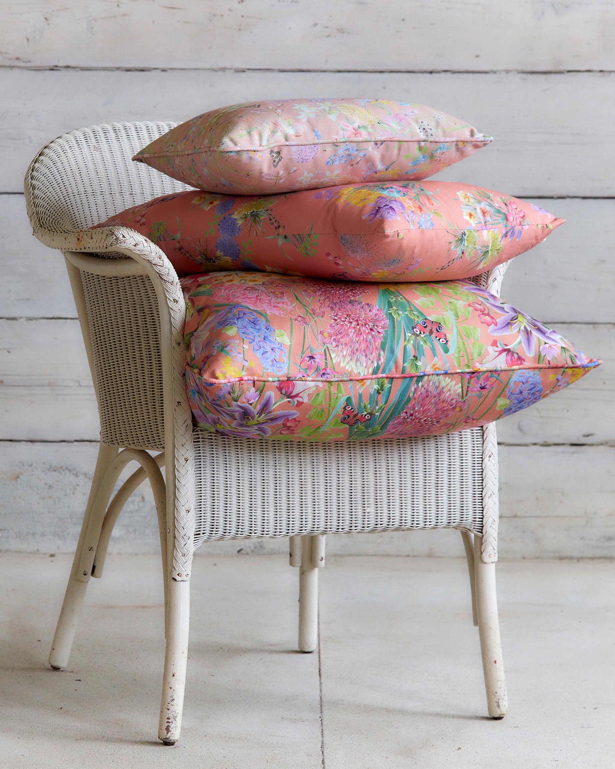 Peach and grey clearance cushions