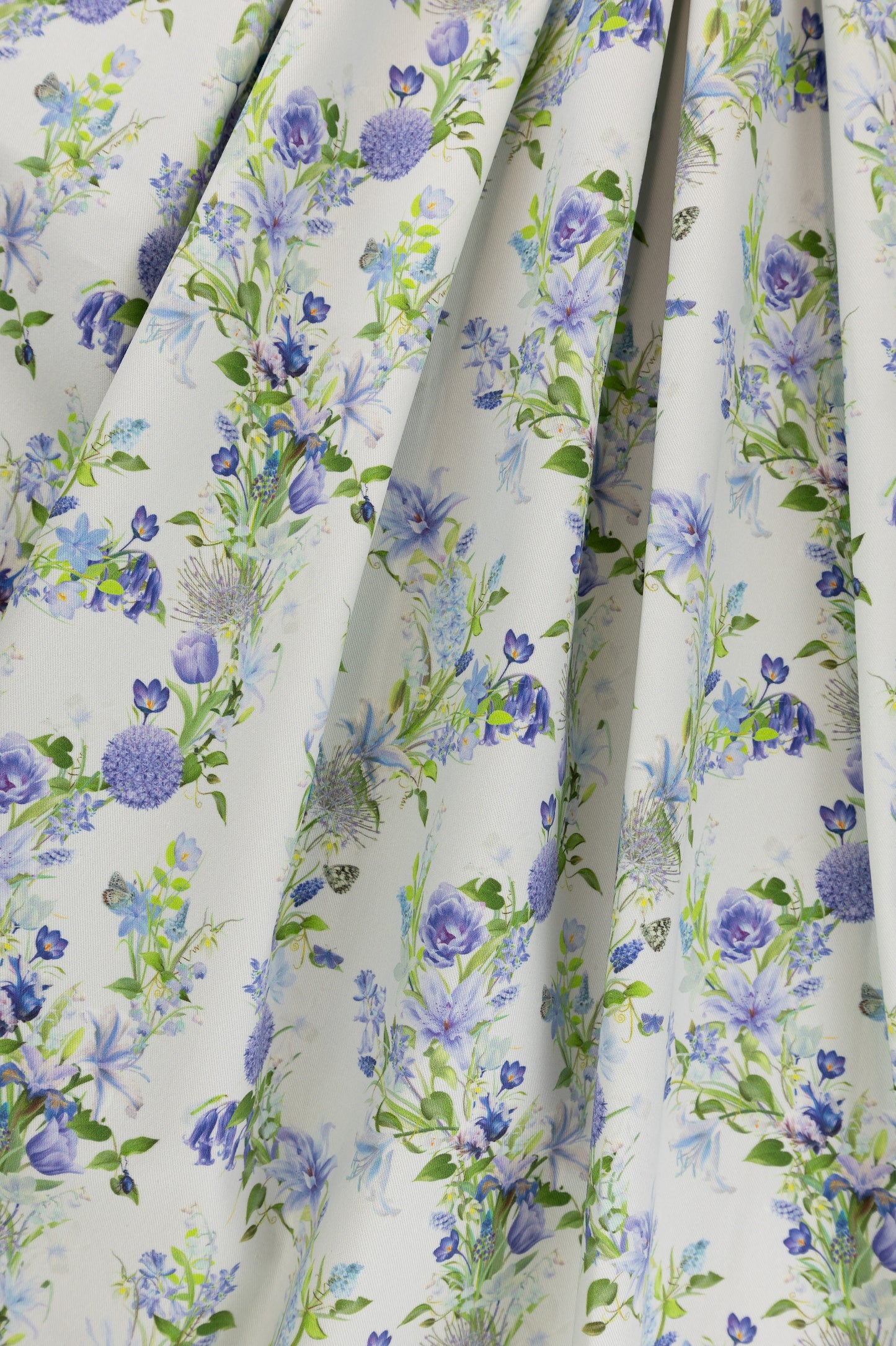 Eternal Drift Glacial Drift blue fabric folded to show structure and thickness