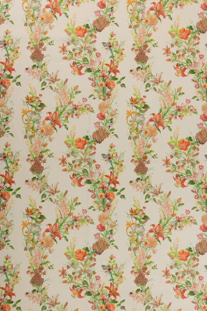 Organic cotton gabardine upholstery fabric close up showing the Eternal Drift pattern scale