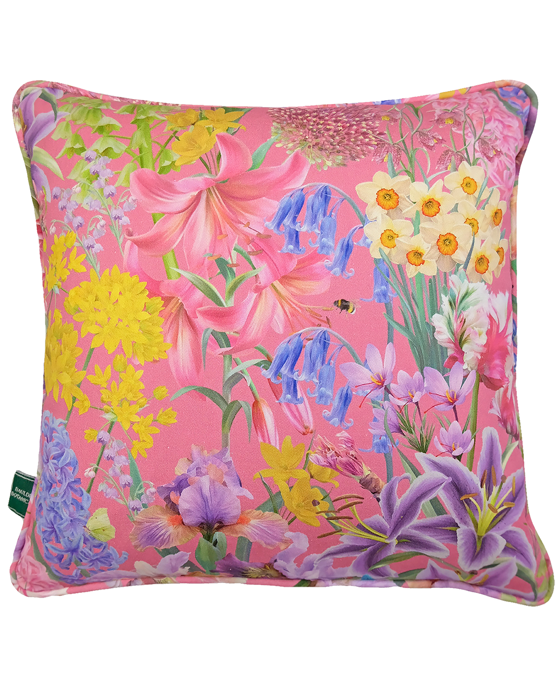 Hot pink eco friendly nature inspired pattern stylish scatter cushions for modern cottage interior design.
